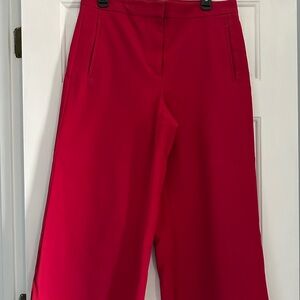 Ann Taylor Vibrant Red Wide Leg Pants